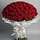 Букет 101 Красная роза Блэк Мэджик в Выселках