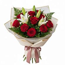 Букет цветов из:  Лилии и Розы #REPLACE_PRED# Выселках