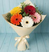 Букет цветов из:  Герберы в Выселках