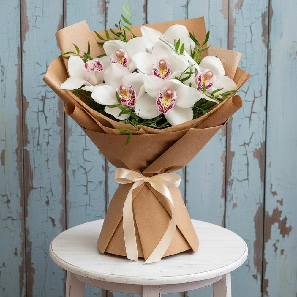 Букет цветов из: Орхидеи и Розы в Выселках