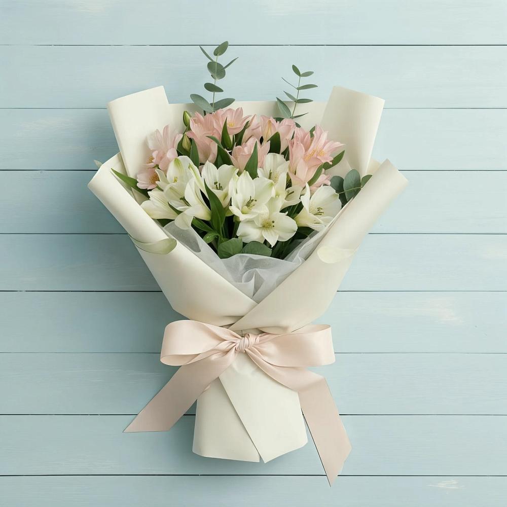 Букет цветов из: Альстромерии в Выселках