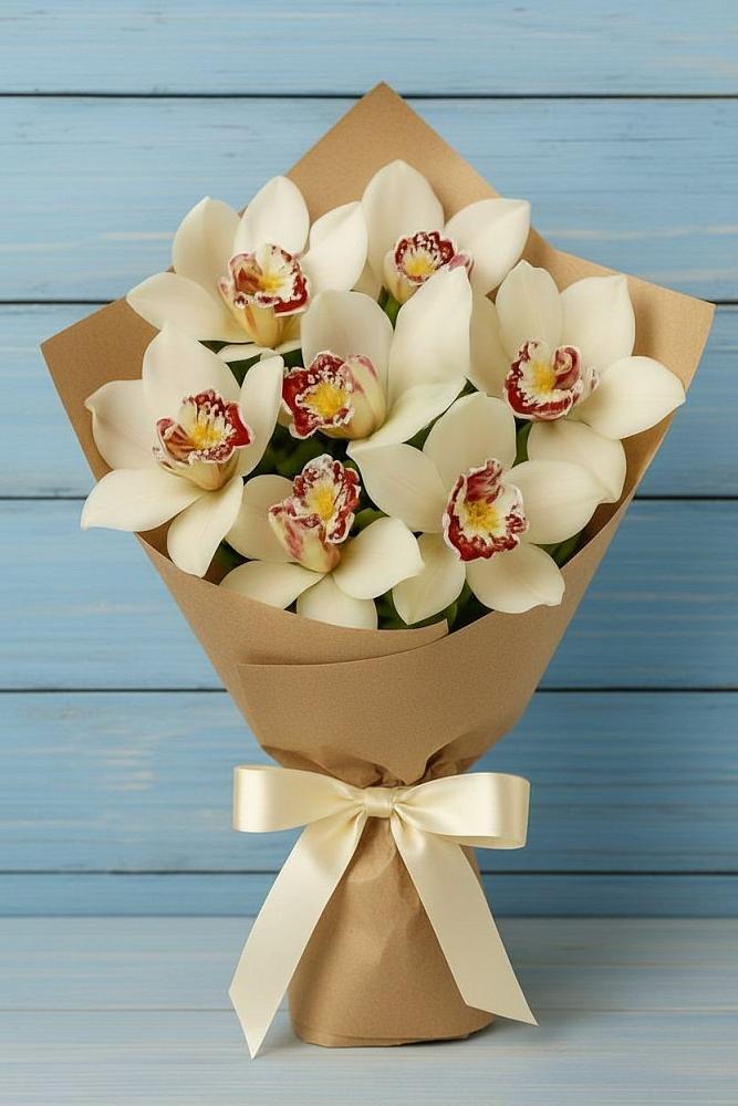 Букет цветов из: Орхидеи и Розы в Выселках