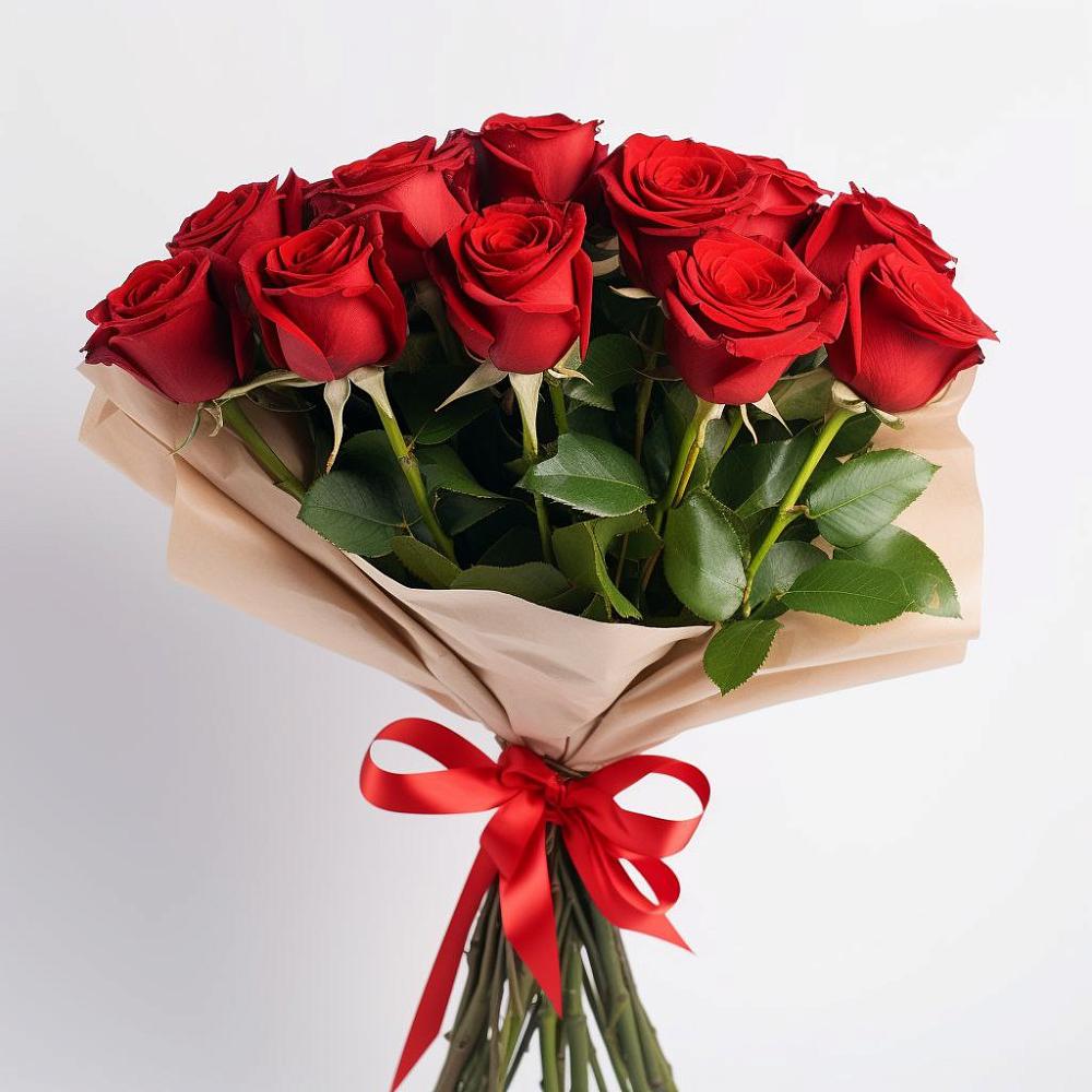 Букет 11 Красных роз Эдлесс Лав в Выселках